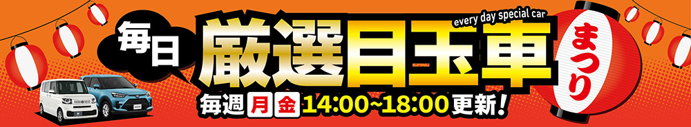 毎日厳選目玉車